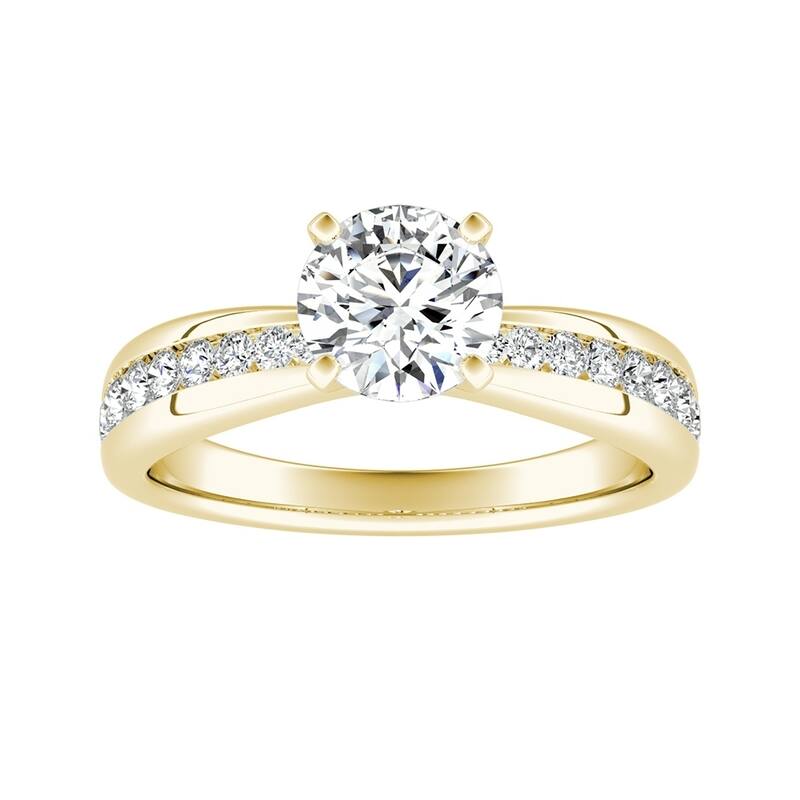 Auriya 14k Gold Classic 3/4 carat TW Round Diamond Engagement Ring (G-H, VS1-VS2)