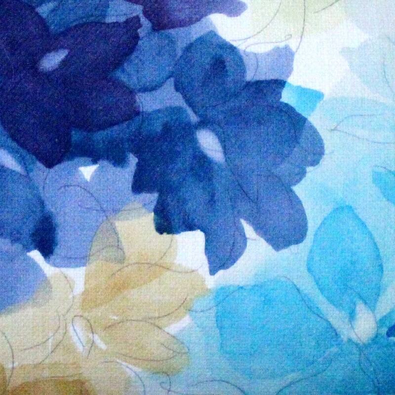 May Flower Cotton 12x20 Throw Pillow with Polyfill Insert