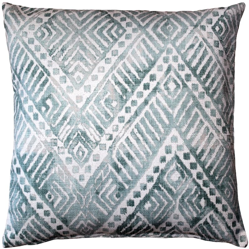 Pillow Decor - Tangga Throw Pillow (20X20, 12x20) - 20"x20" - Blue