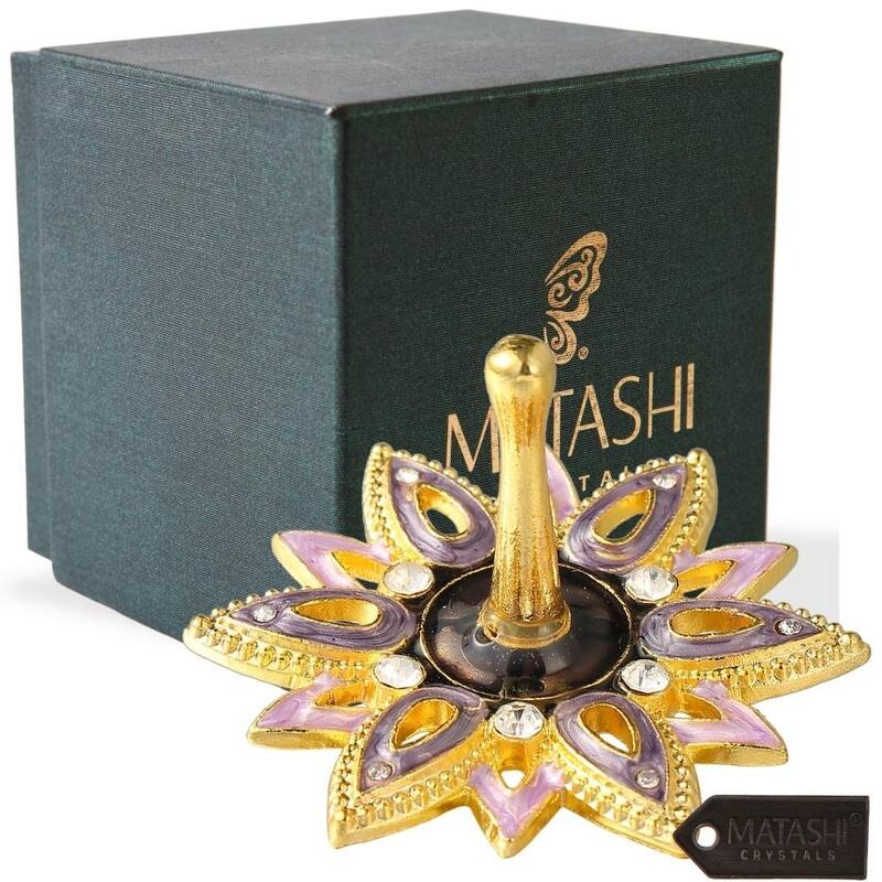 Hand Painted Spinning Dreidel Holiday Ornaments Elegant Jewish Decor