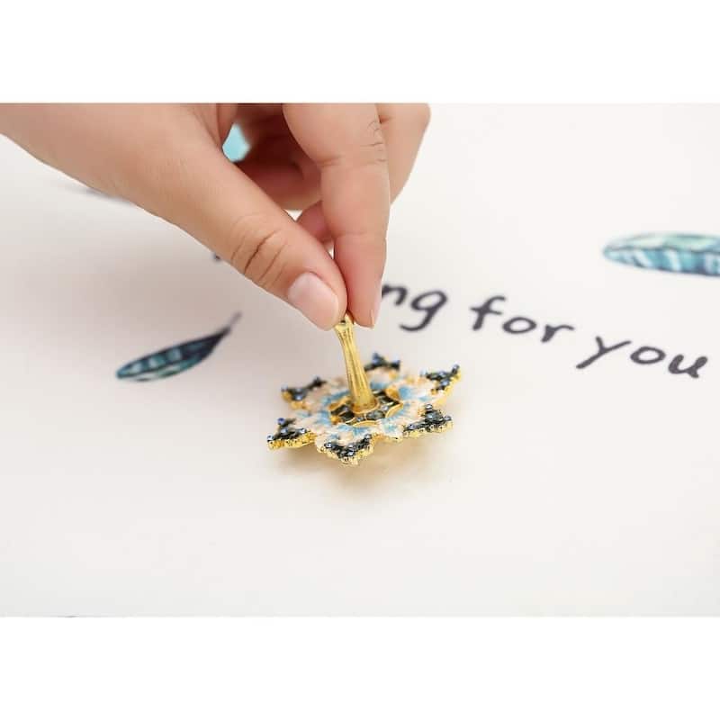 Hand-Painted Spinning Dreidel Holiday Ornaments Elegant Jewish Decor