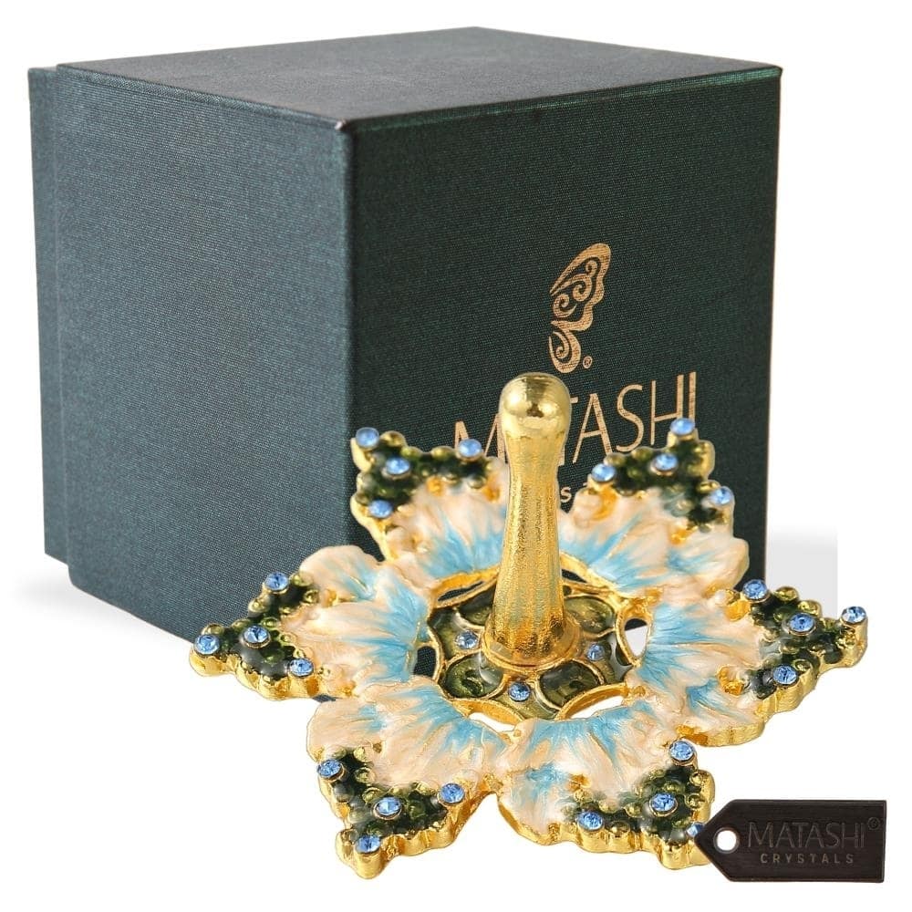 Hand-Painted Spinning Dreidel Holiday Ornaments Elegant Jewish Decor