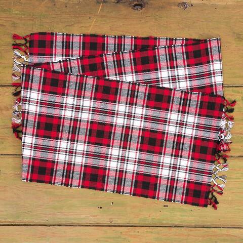 Hunter Plaid Rustic Table Runner