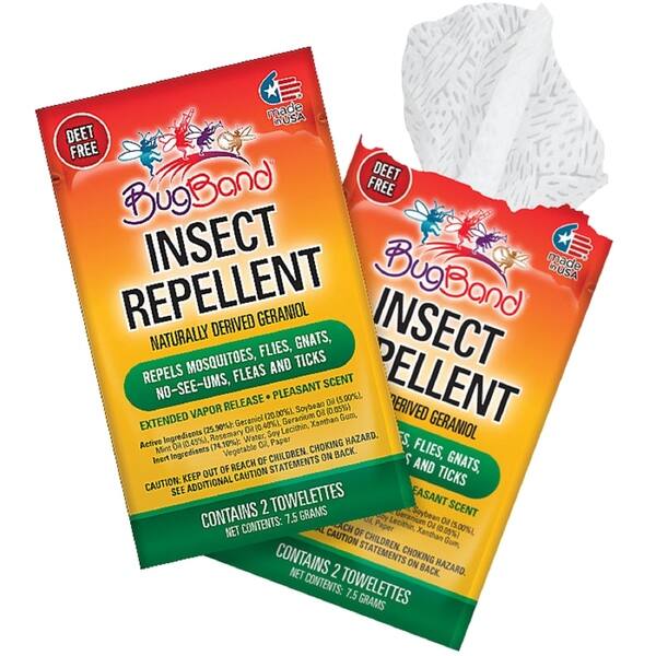 Bugband BugBand Insect Repellent Towelette Foil Two-Pak (Case of 50) - Bed Bath ...