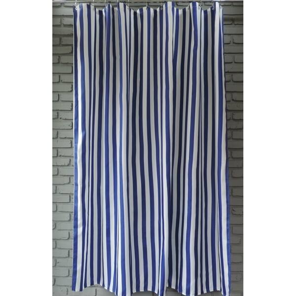 Shop Gamma Extra Long Shower Curtain 78 X 72 Inch Deep Blue