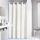 Sealskin Extra Long Hookless Shower Curtain 78 x 72 Inch Coloris Off ...