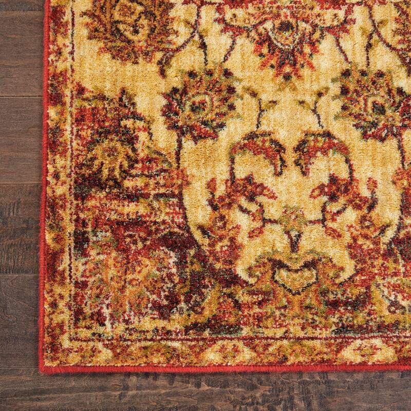 Nourison Vintage Tradition Cream/Red Area Rug