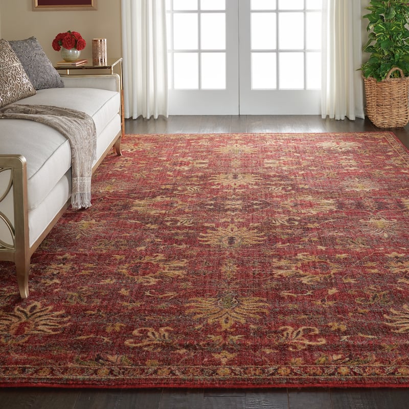 Nourison Vintage Tradition Cream/Red Area Rug