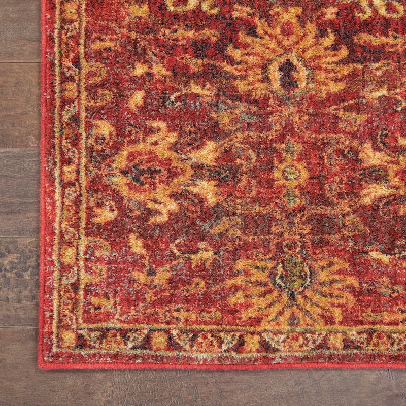 Nourison Vintage Tradition Cream/Red Area Rug