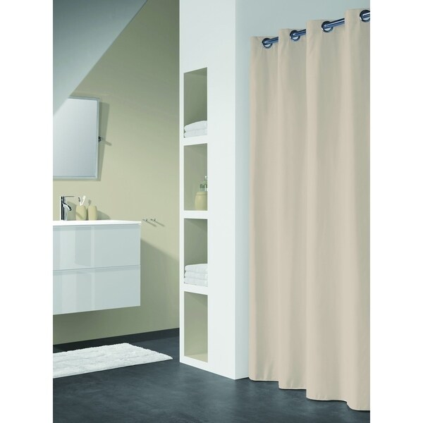 Extra Long Hookless Shower Curtain 72 X 78 Inch Sealskin Coloris