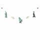 preview thumbnail 5 of 6, The Curated Nomad Thrift Handmade Felt Dragon Hanging Garland - N/A