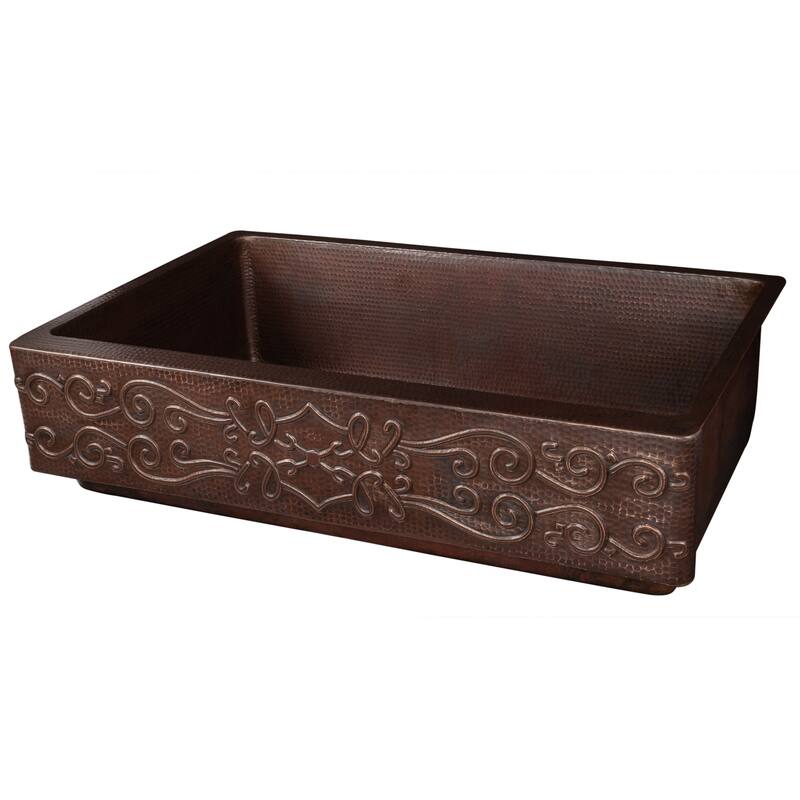 Premier Copper Products Retrofit Kitchen Sink and Drain Package (KSP3_KASDB35227S)