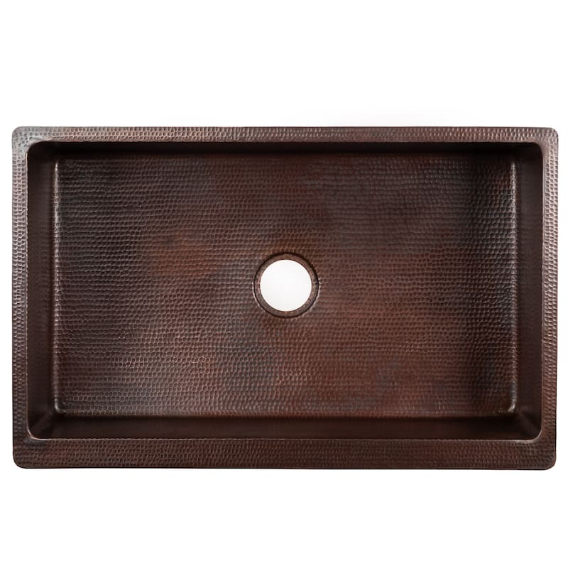 Premier Copper Products Retrofit Kitchen Sink and Drain Package (KSP3_KASDB35227)