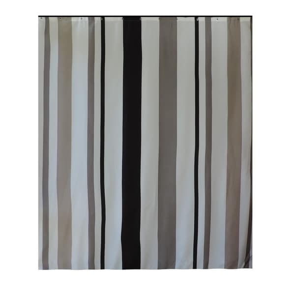 Gamma Extra Long Shower Curtain 78 X 72 Inch Gray And Taupe Gamma Extra Long Shower Curtain 78 X 72 Inch Gray And Taupe Stripes Fabric On Free Shipping Orders Over 45 23173940