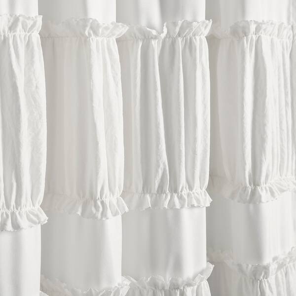 Shop Lush Decor Nova Ruffle Shower Curtain On Sale Free