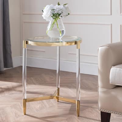 Silver Orchid Henderson Acrylic End Table