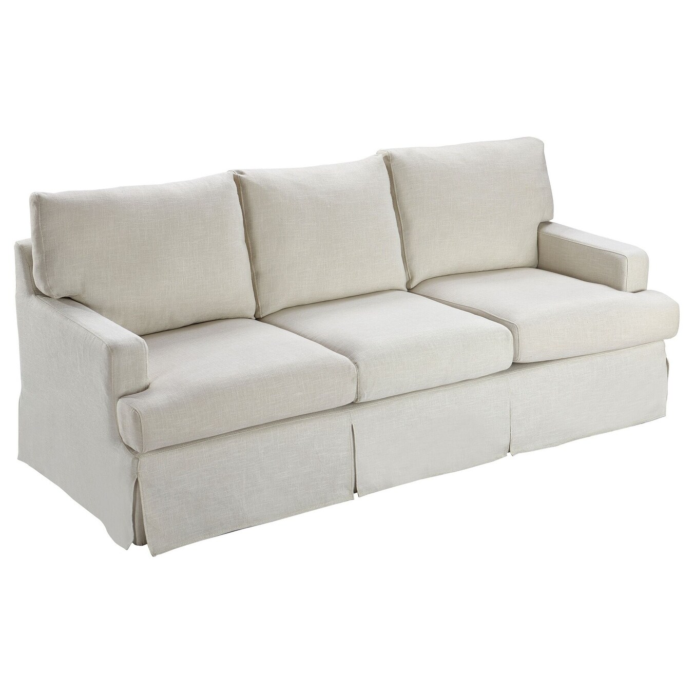 Copper Grove Glodzhevo Ivory Linen French Country Sofa Copper Grove Glodzhevo Ivory Linen