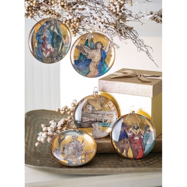 Nativity Disc Ornament