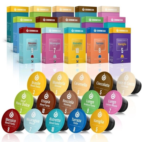 Gourmesso Trial Bundle (150 capsules) Coffee Capsules Compatible with Nespresso Machines