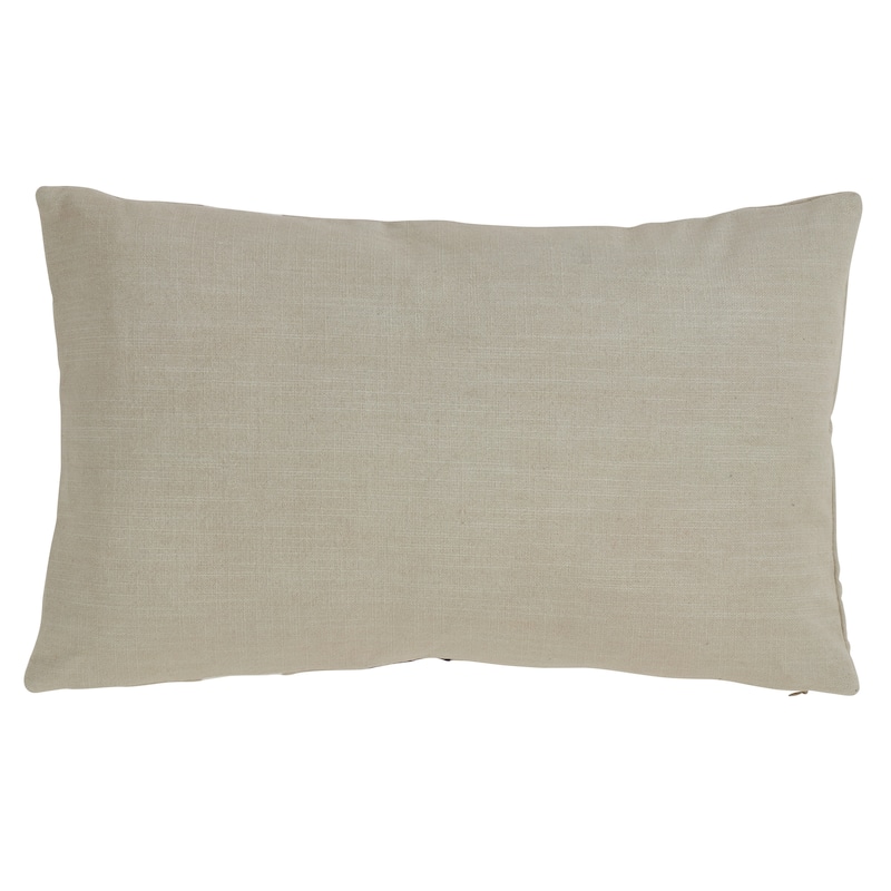 Cotton Double Stripe Design Down Filled Throw Pillow