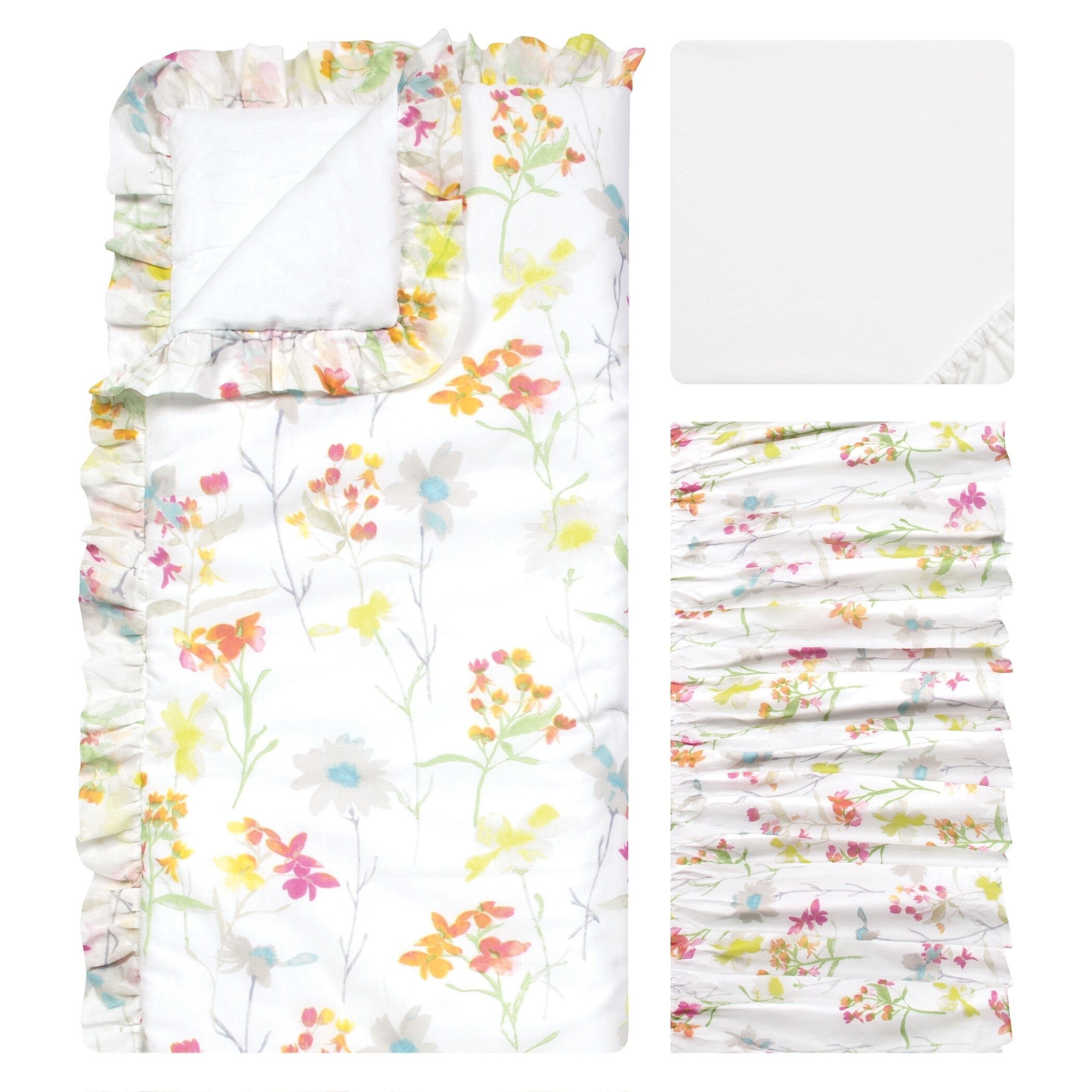 wildflower crib sheet