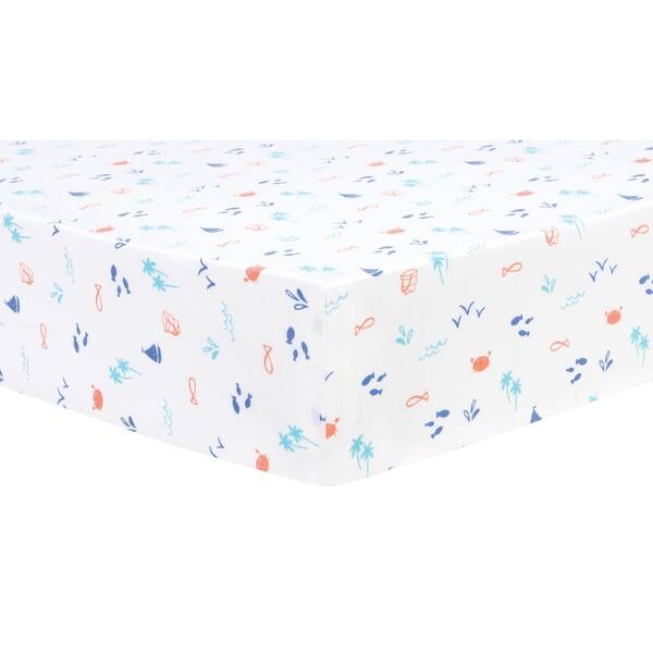 Shop Ocean Pals 3 Piece Crib Bedding Set Overstock 23176801