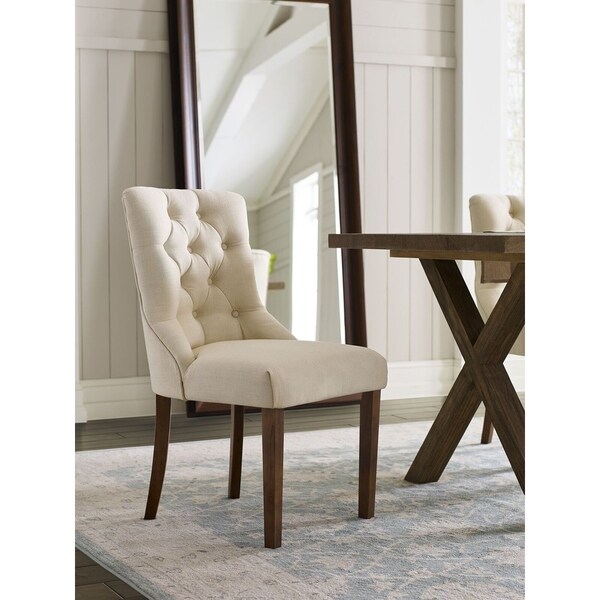 Shop Finch Avignon Tufted Dining Chair in Vintage Cream ...