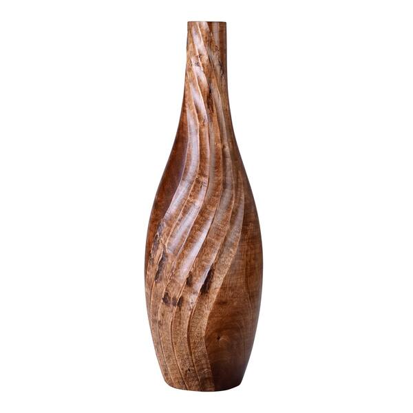 Shop Handmade 15 Tall Tear Drop Mango Wood Vase Villacera Free