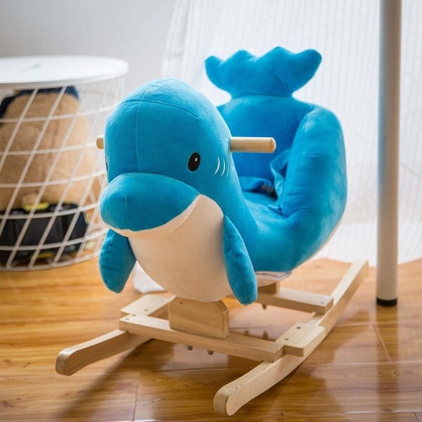 plush animal rocker