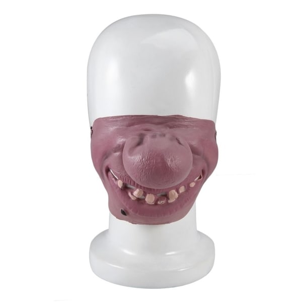 Funny Scary Latex Mask Halloween Party Half Face Cosplay Costume Creepy Mask
