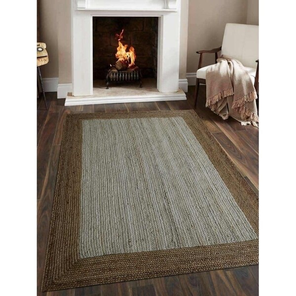 Hand Woven Jute Contemporary Eco Friendly Area Rug