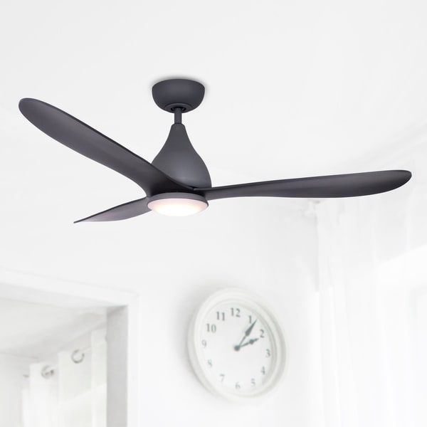 Shop Charcoal 48-inch 3-Blades Ceiling Fan with Light Kit ...