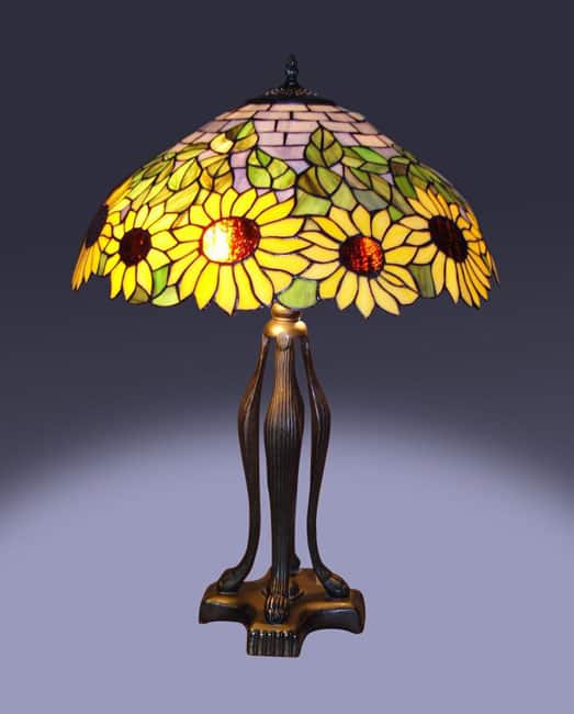Tiffany-style Sunflower Table Lamp
