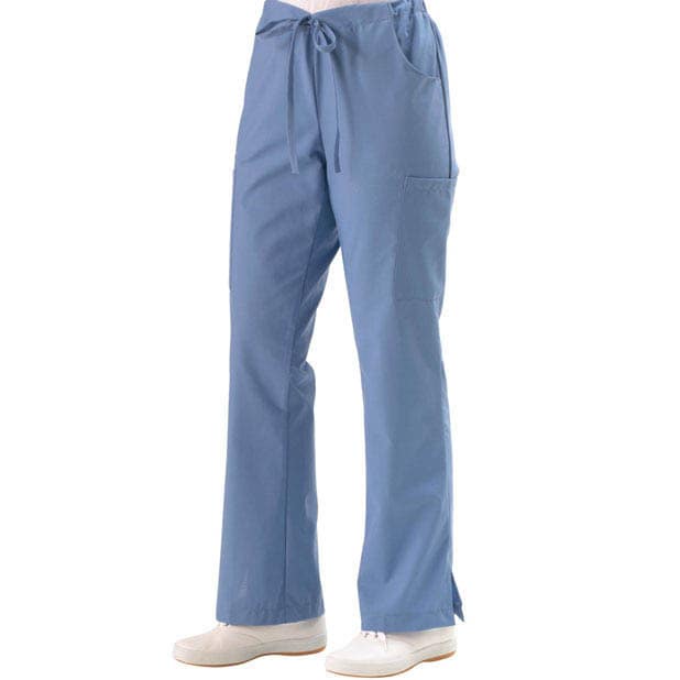 Medline Women's 5-pocket Cargo Ciel Blue Scrub Pants