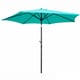 preview thumbnail 13 of 12, St. Kitts 8-foot Crank-and-Tilt Patio Umbrella Aqua Blue