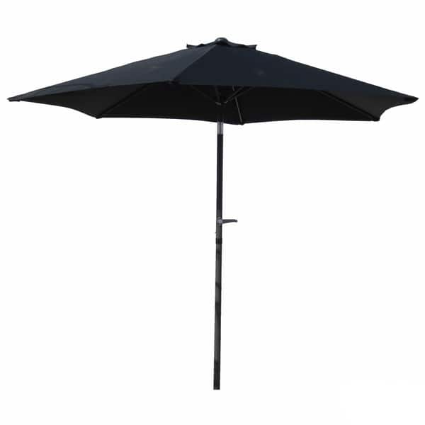 Shop Black Friday Deals On International Caravan St Kitts 8 Foot All Weather Crank And Tilt Patio Umbrella Overstock 2334485