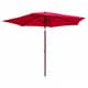 preview thumbnail 4 of 12, International Caravan St. Kitts 8-foot Crank-and-Tilt Patio Umbrella Ruby Red