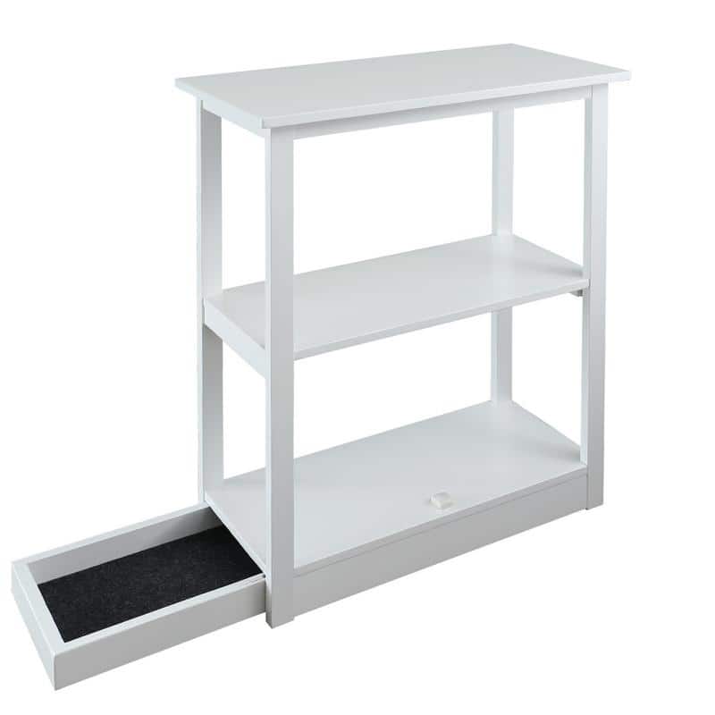 Adams 3-shelf Bookcase with Concealed Sliding Track
