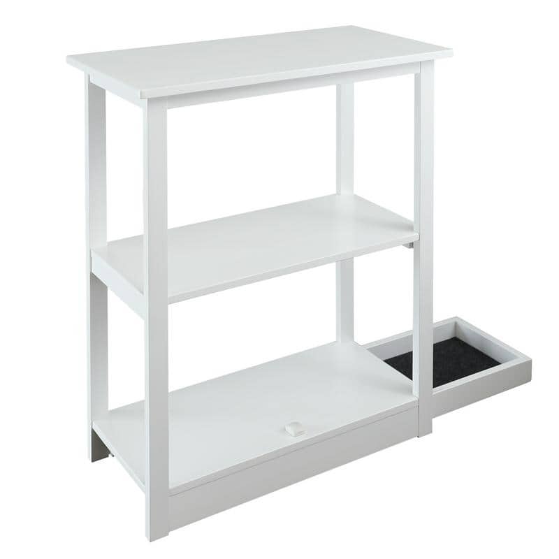 Adams 3-shelf Bookcase with Concealed Sliding Track