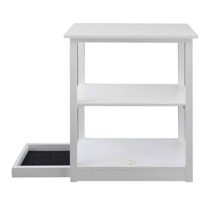 Adams 3-shelf Bookcase with Concealed Sliding Track