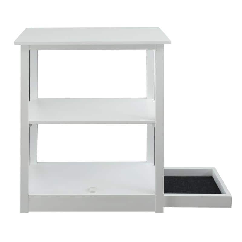 Adams 3-shelf Bookcase with Concealed Sliding Track