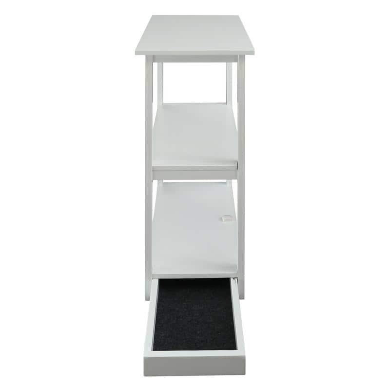 Adams 3-shelf Bookcase with Concealed Sliding Track