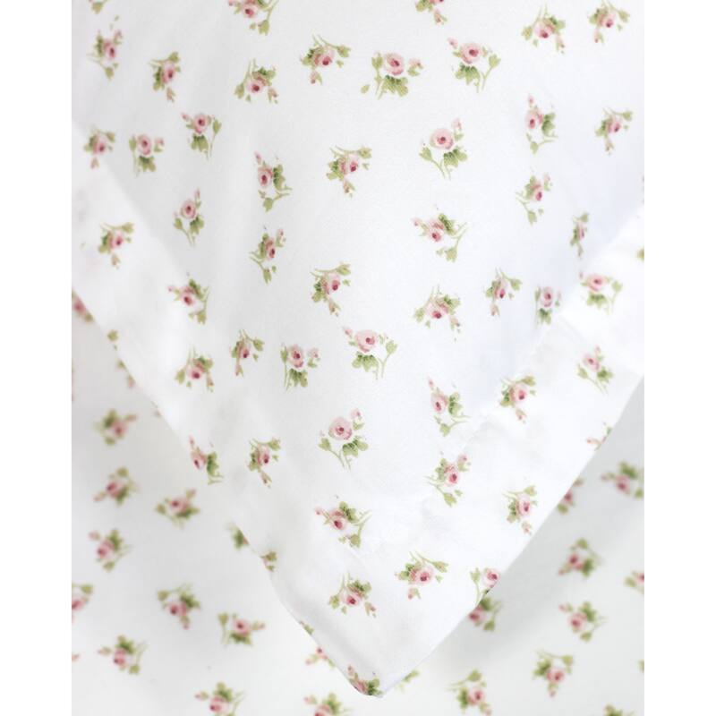 Printed Design Cotton Collection 400 Thread Count Pink Chic Floral Duvet Set