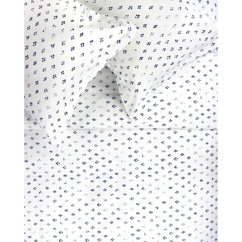 Printed Design Cotton Collection 400 Thread Count Blue Broken Diamond Duvet Set