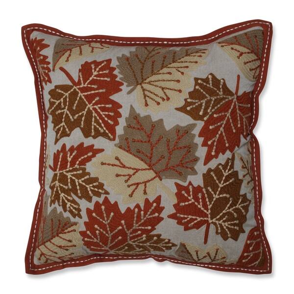 Shop Pillow Perfect Falling Leaves Harvest Beaded Decorative 18