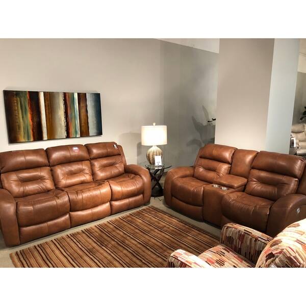 Southern Motion's Showcase Power Headrest Double Reclining Sofa Bed