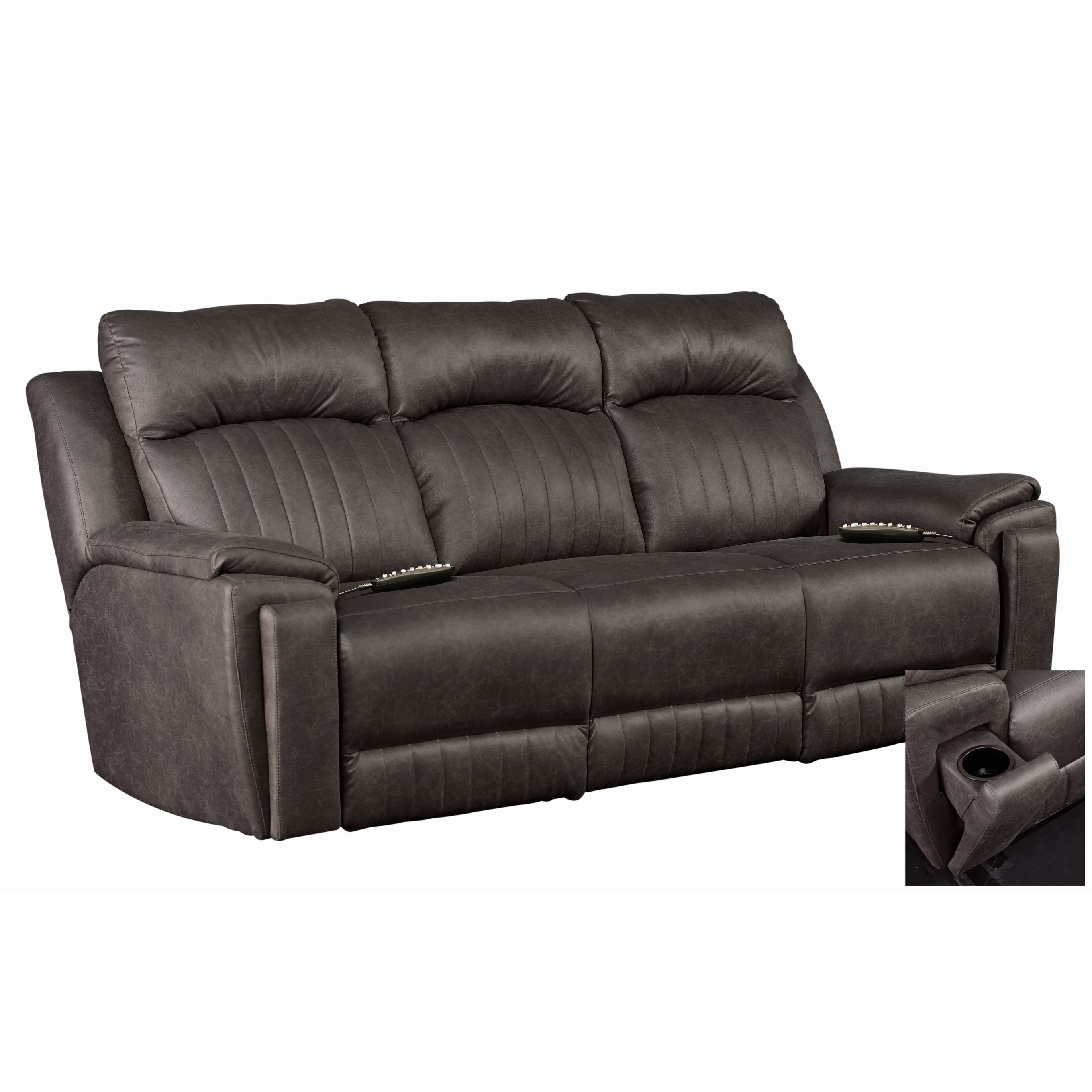 Shop Southern Motion S Silver Screen Socozi Massage Power Sofa