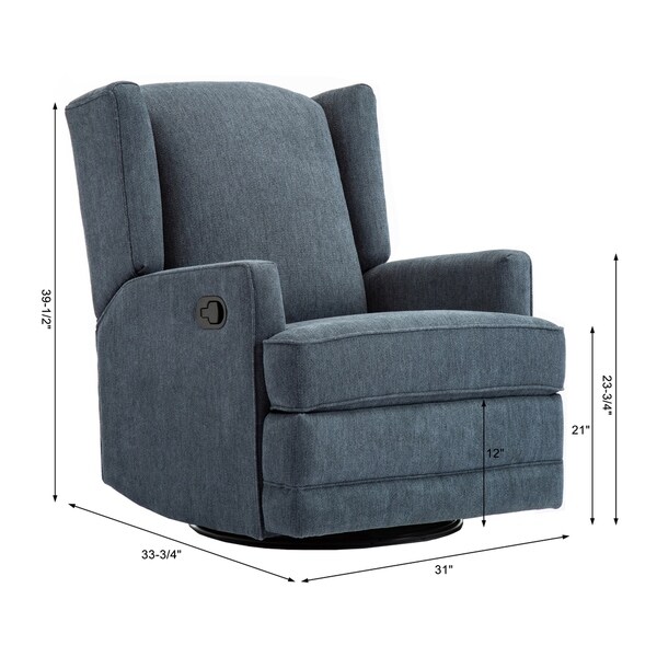 wingback swivel glider