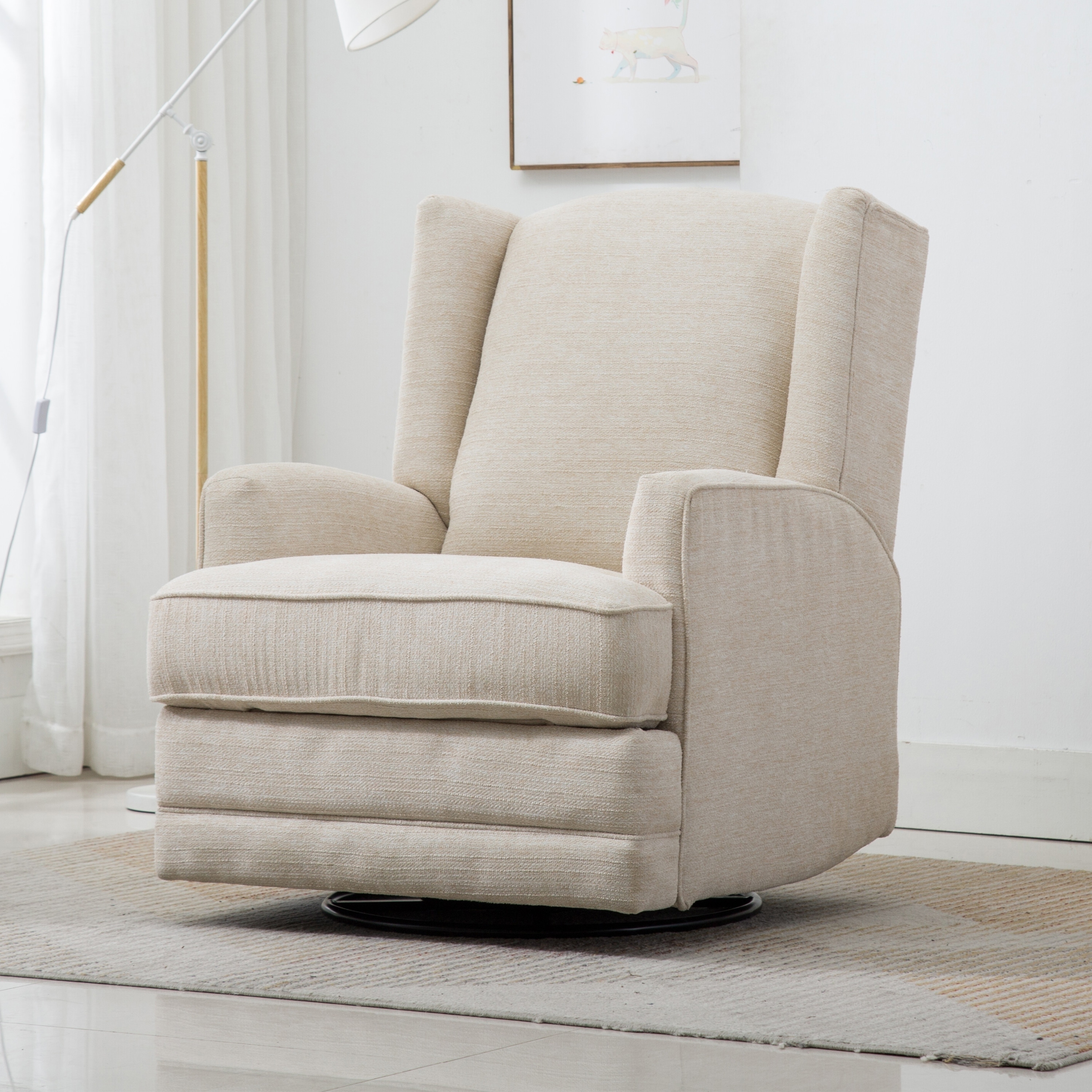 wingback swivel rocker