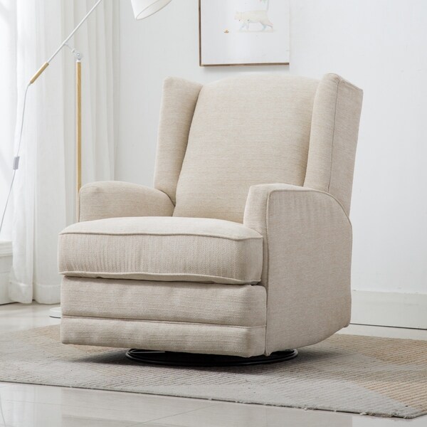 wingback recliner glider